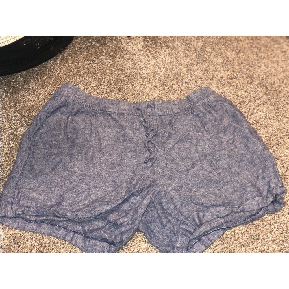 Blue shorts from Old Navy.